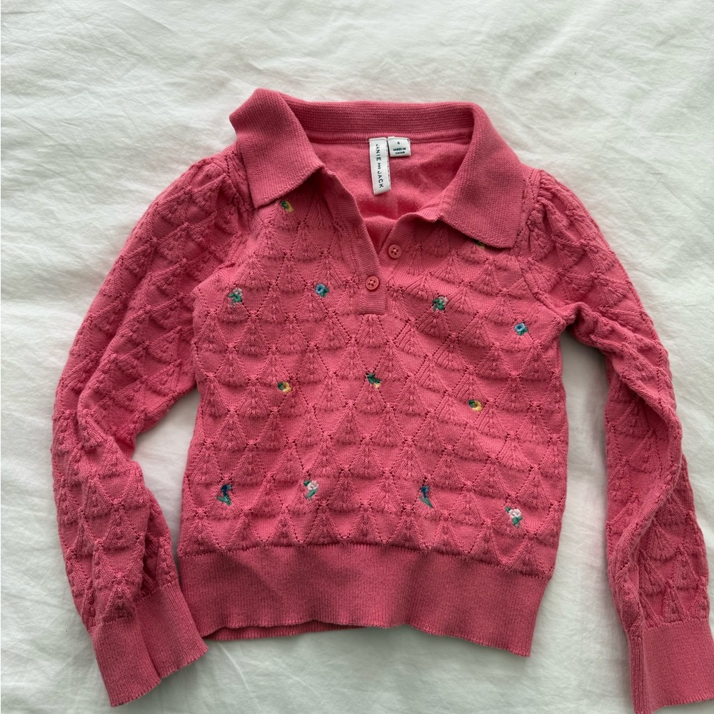 Pink Cable Knit Sweater